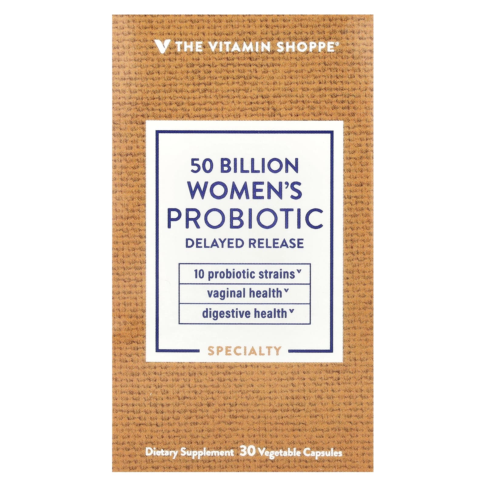 The Vitamin Shoppe, Women's Probiotic, 50 Billion, 30 Vegetable Capsules