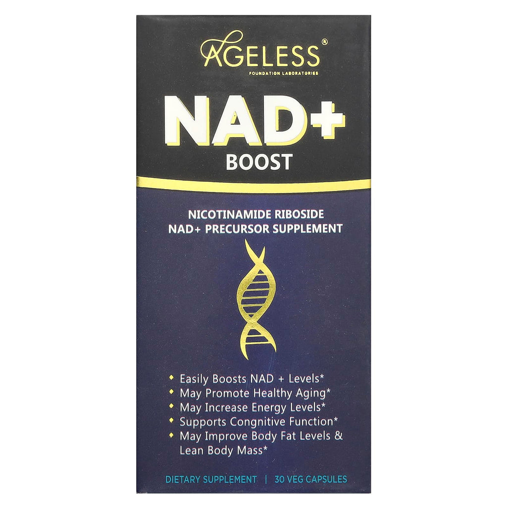 Ageless Foundation Laboratories, NAD+ Boost, 30 Veg Capsules