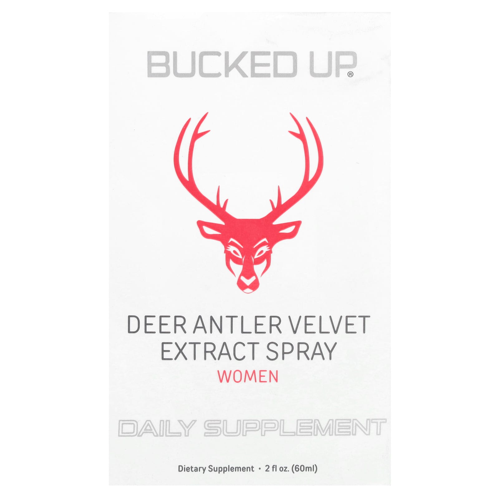 Bucked Up, Deer Antler Velvet Extract Spray, Women, 2 fl oz (60 ml)