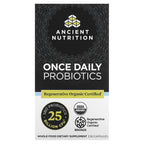 Ancient Nutrition, Once Daily Probiotics, 25 Billion CFU, 30 Capsules
