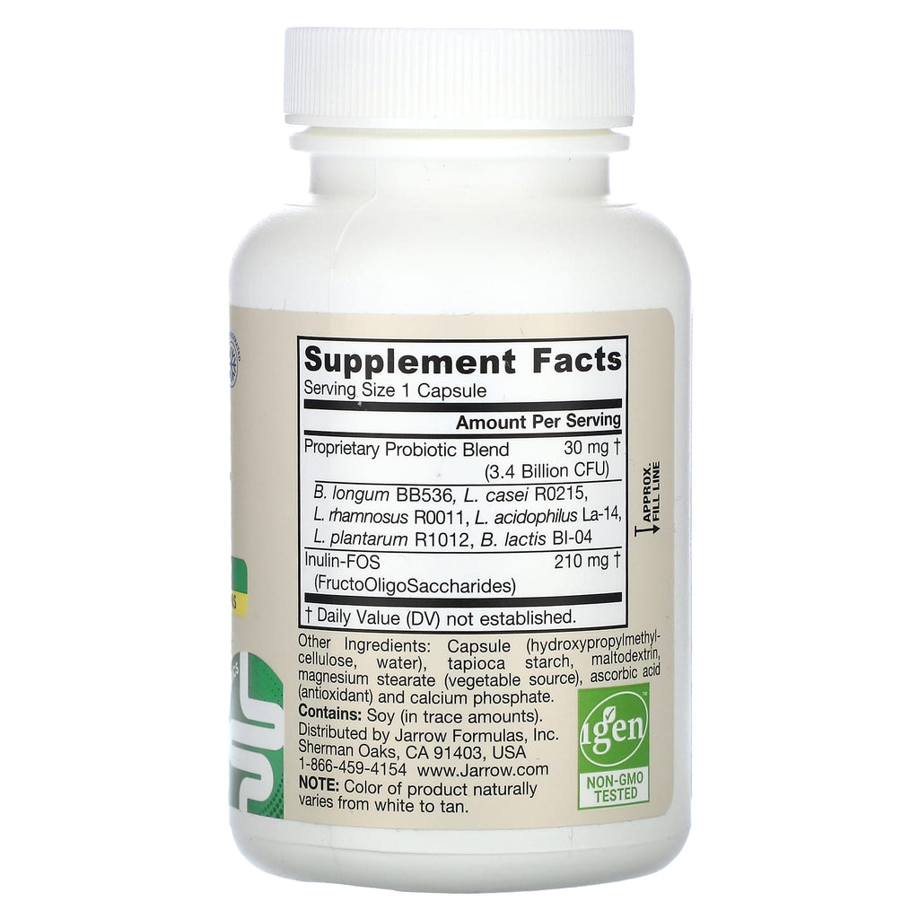 Jarrow Formulas, Vegan Jarro-Dophilus Plus FOS, 100 Veggie Capsules