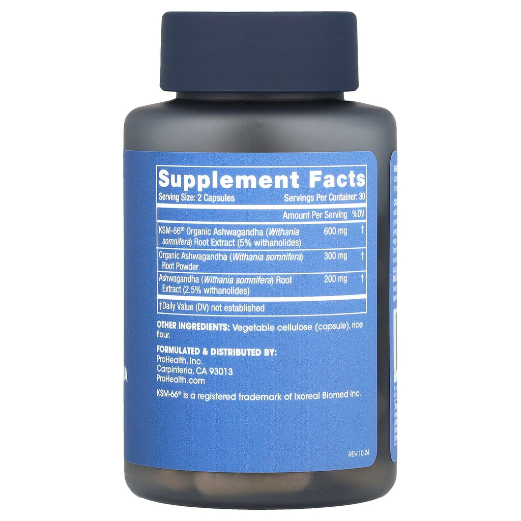 ProHealth Longevity, Full Spectrum Ashwagandha, 60 Capsules