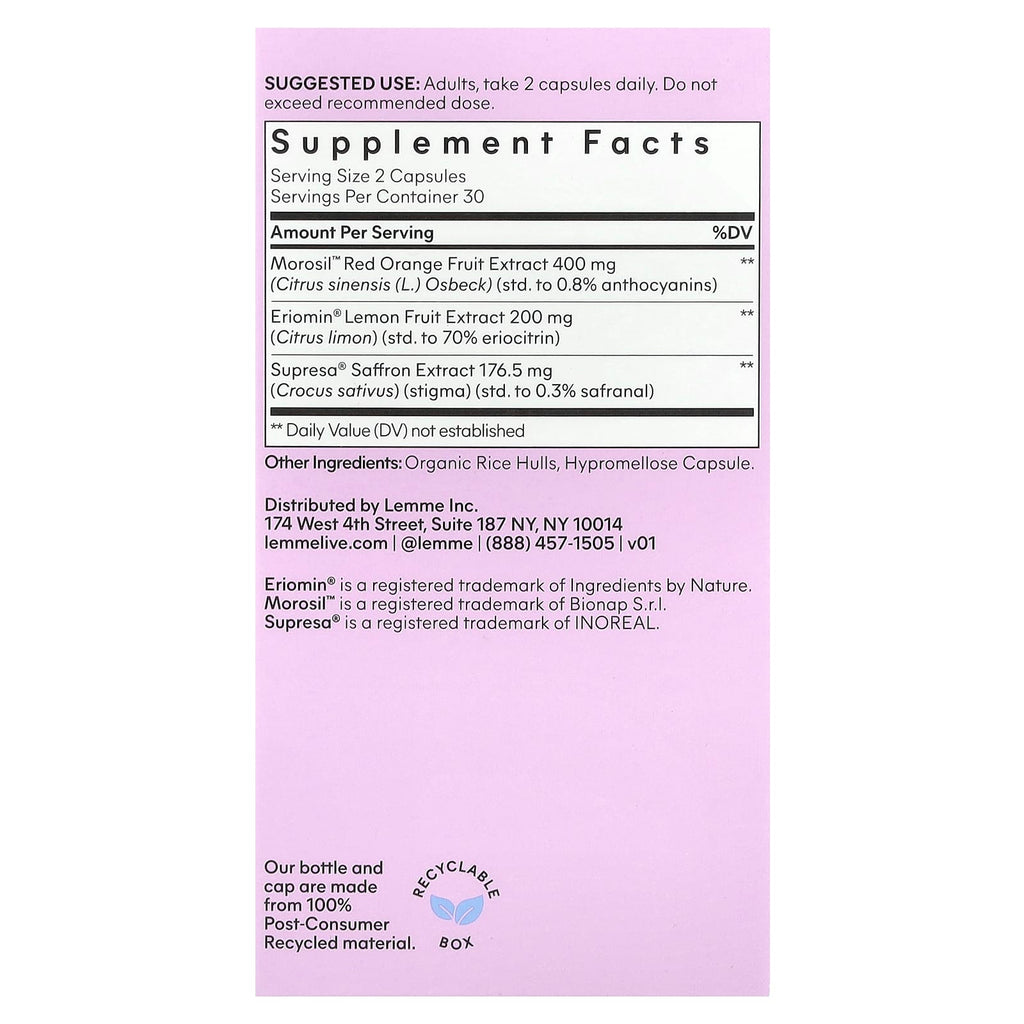 Lemme, GLP-1 Daily™, Weight Management, Cravings & Fat Burner, 60 Capsules
