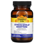 Country Life, Stress Shield Nighttime, Triple Action, 60 Vegan Capsules