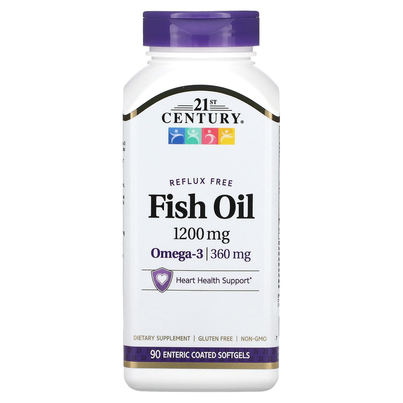 21st Century, Fish Oil, Omega-3, 1,200 mg, 90 Enteric Coated Softgels