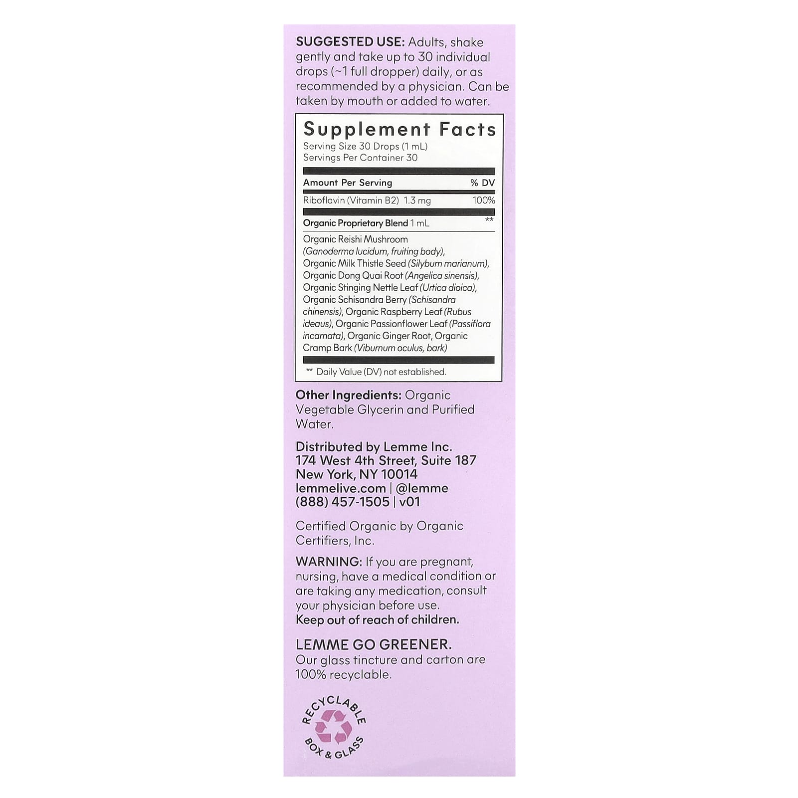 Lemme, PMS, Women's Balance Liquid Drops, 1 fl oz (30 ml)