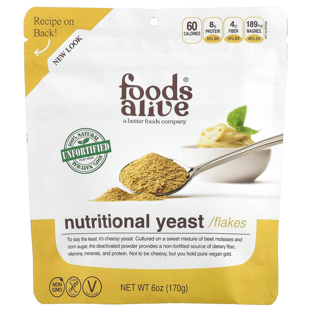 Foods Alive, Nutritional Yeast Flakes, 6 oz (170 g)