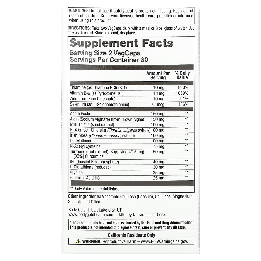 BodyGold, Enviro Clenz, 60 VegCaps