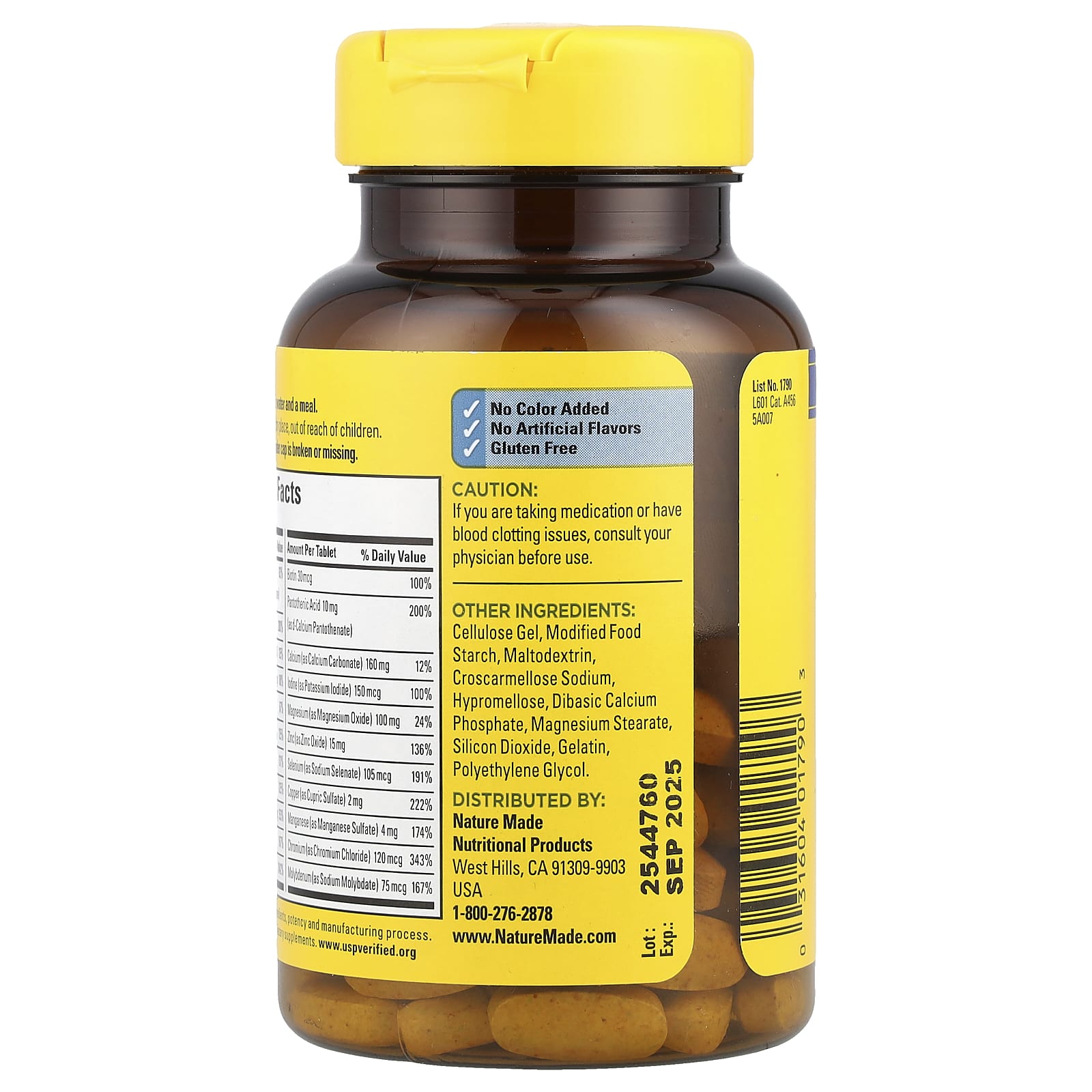 Nature Made, Multi For Him 50+, 90 Tablets