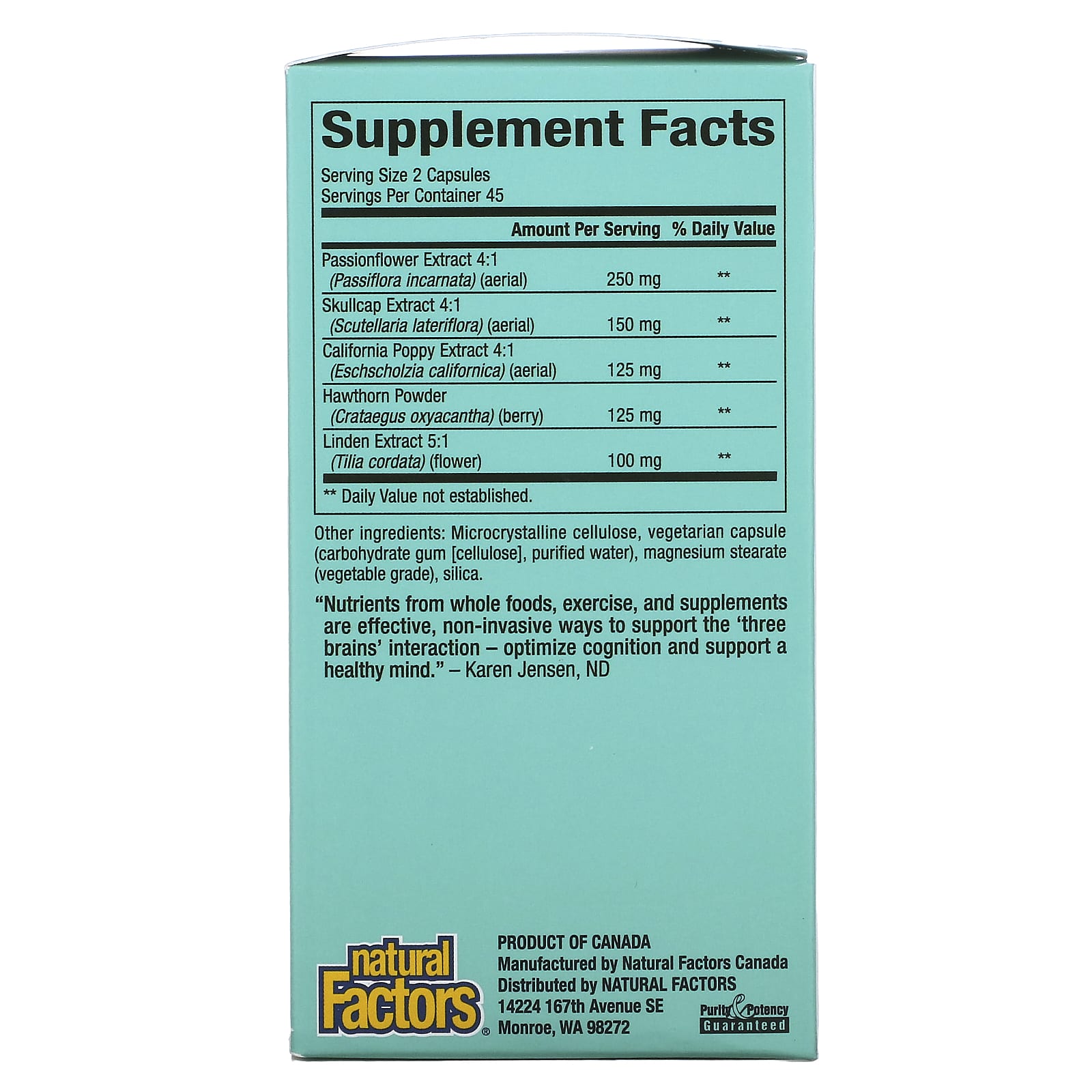 Natural Factors, 3 Brains, The Best-Sleep, 90 Vegetarian Capsules