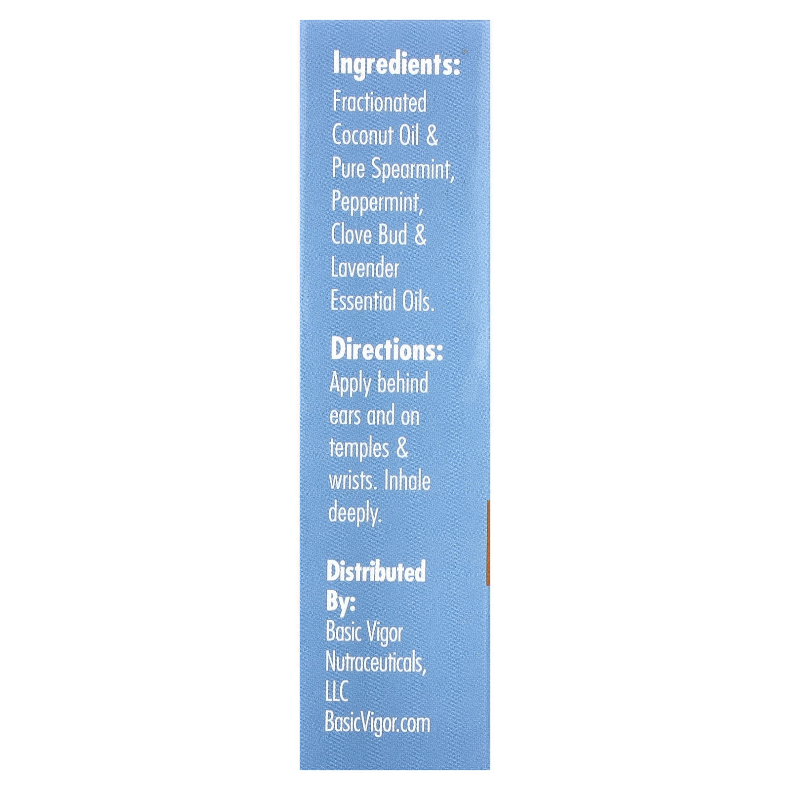Basic Vigor, Nausea Relief Roll-On, 0.33 oz (10 ml)