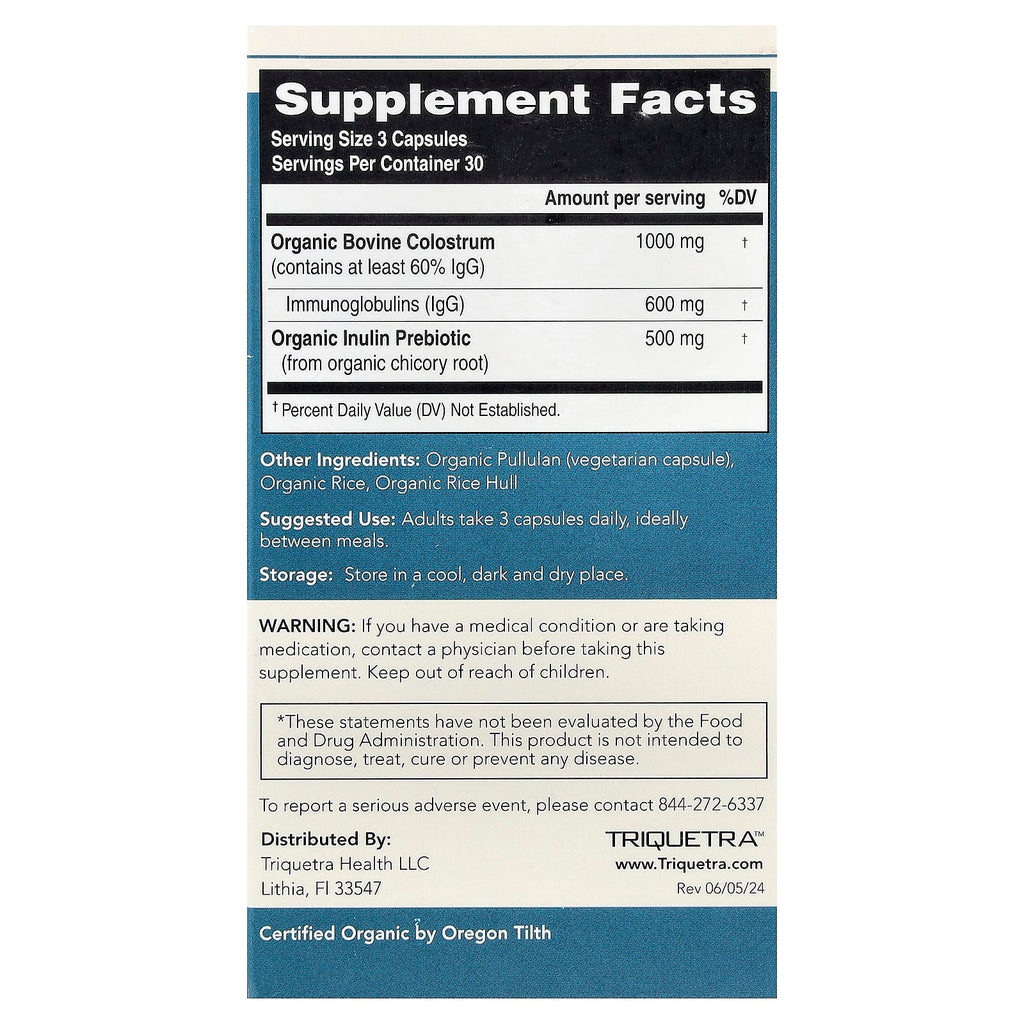 Triquetra Health, C-Strum®, Colostrum Complex, 90 Capsules