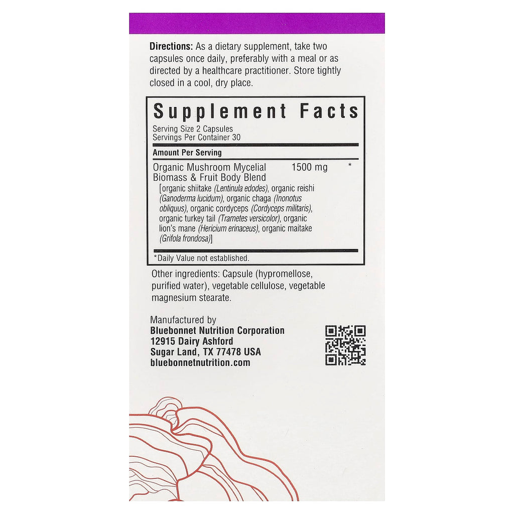 Bluebonnet Nutrition, Myco7™, Mushroom Defense, 60 Vegetable Capsules