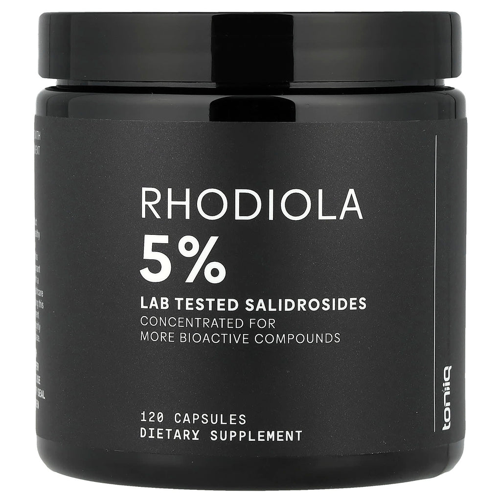 Toniiq, Rhodiola 5%, 120 Capsules (300 mg per Capsule)