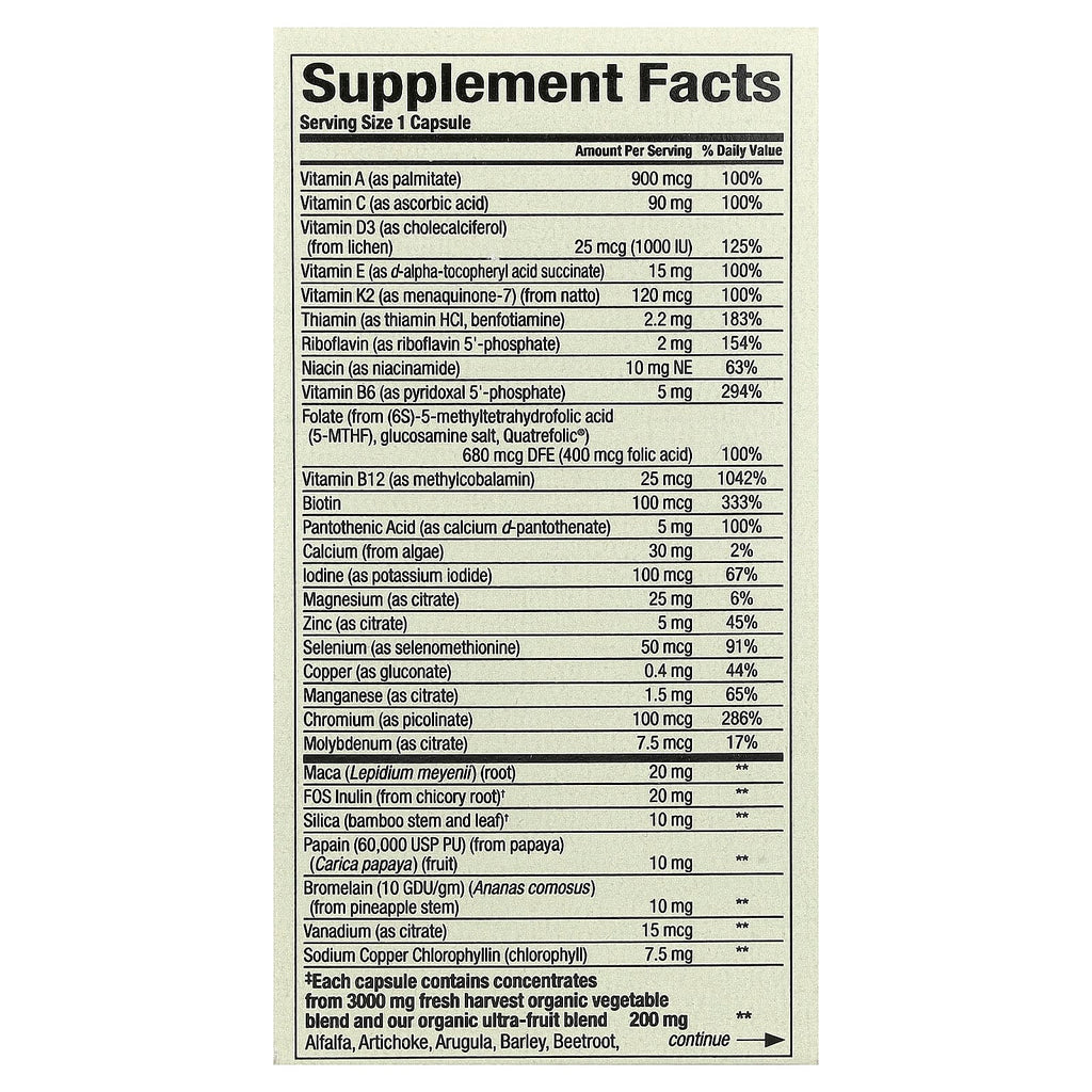 Natural Factors, Whole Earth & Sea®, Men's Multi, 60 Vegetarian Capsules