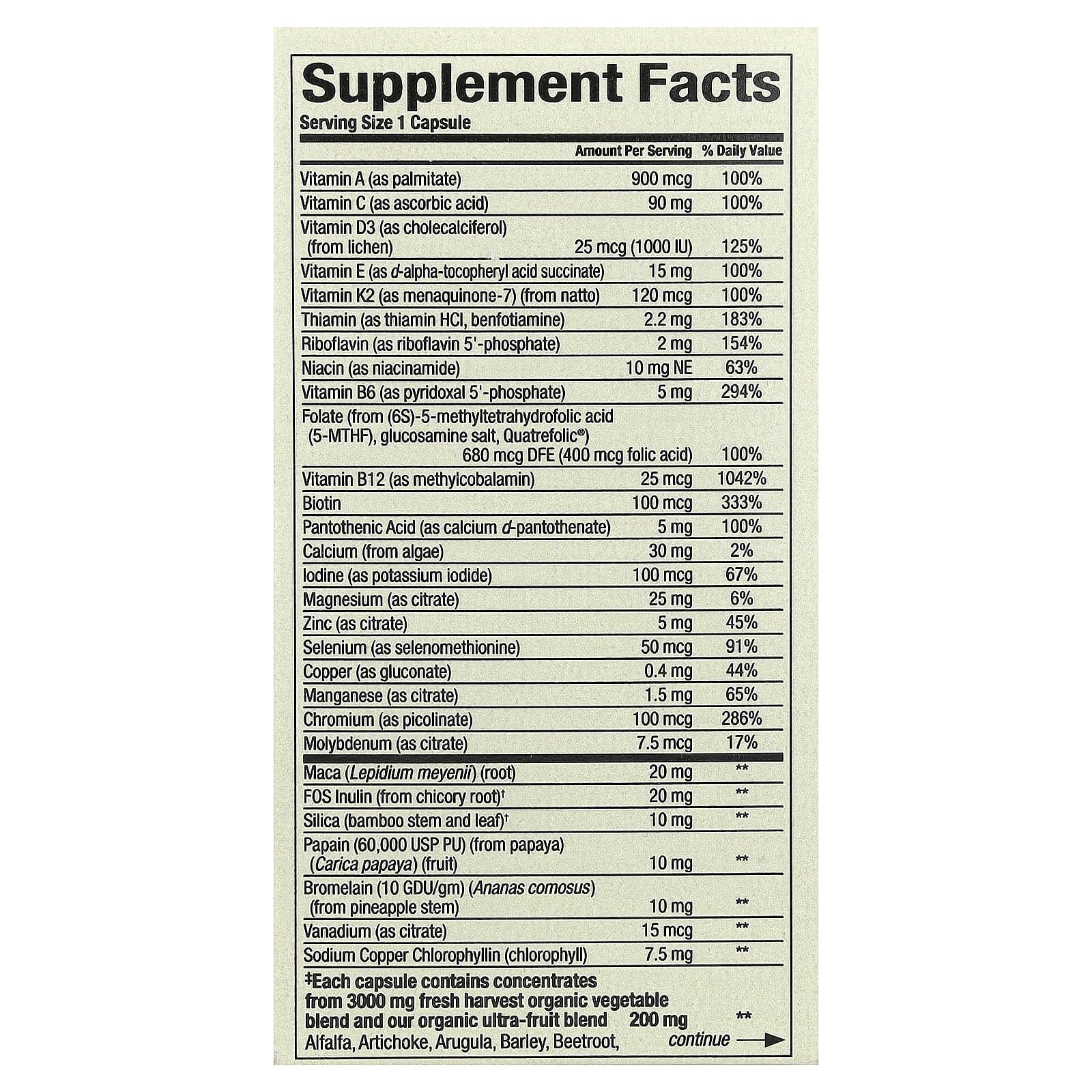 Natural Factors, Whole Earth & Sea®, Men's Multi, 60 Vegetarian Capsules