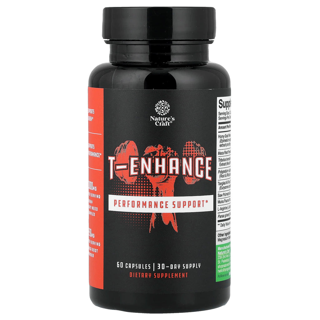 Nature's Craft, T-Enhance, 60 Capsules