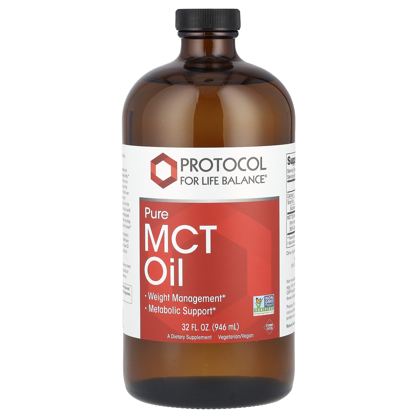 Protocol for Life Balance, Pure MCT Oil, 14 g, 32 fl oz (946 ml)