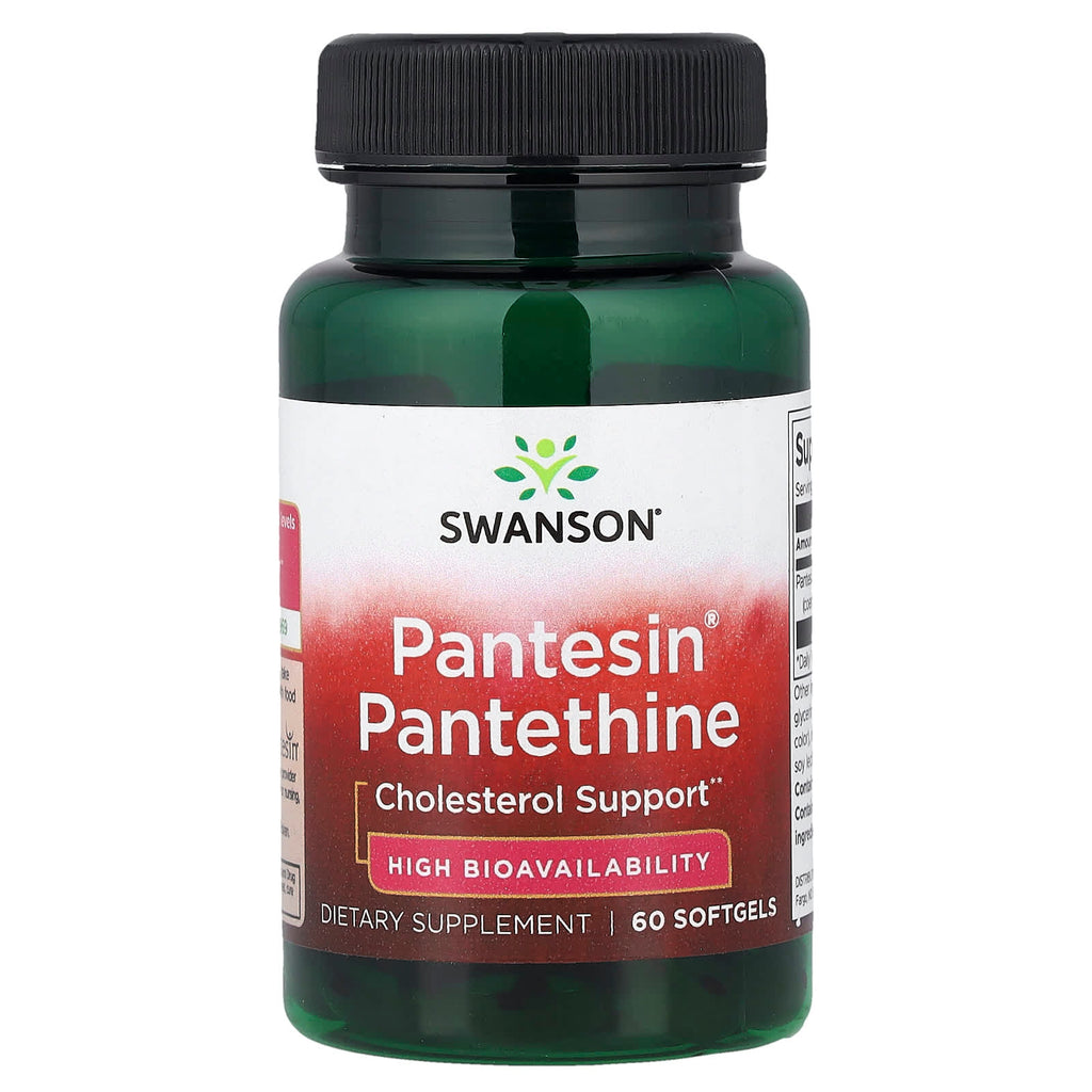 Swanson, Pantesin® Pantethine, 60 Softgels (300 mg per Softgel)