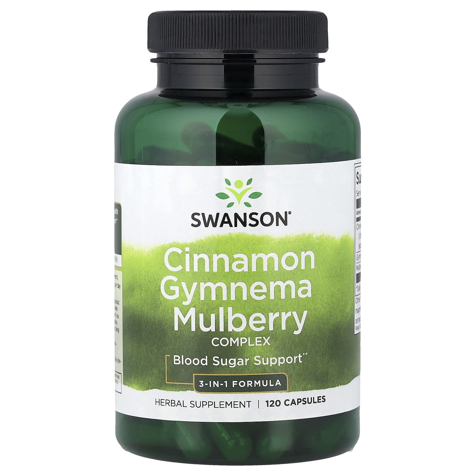 Swanson, Cinnamon Gymnema Mulberry Complex, 120 Capsules