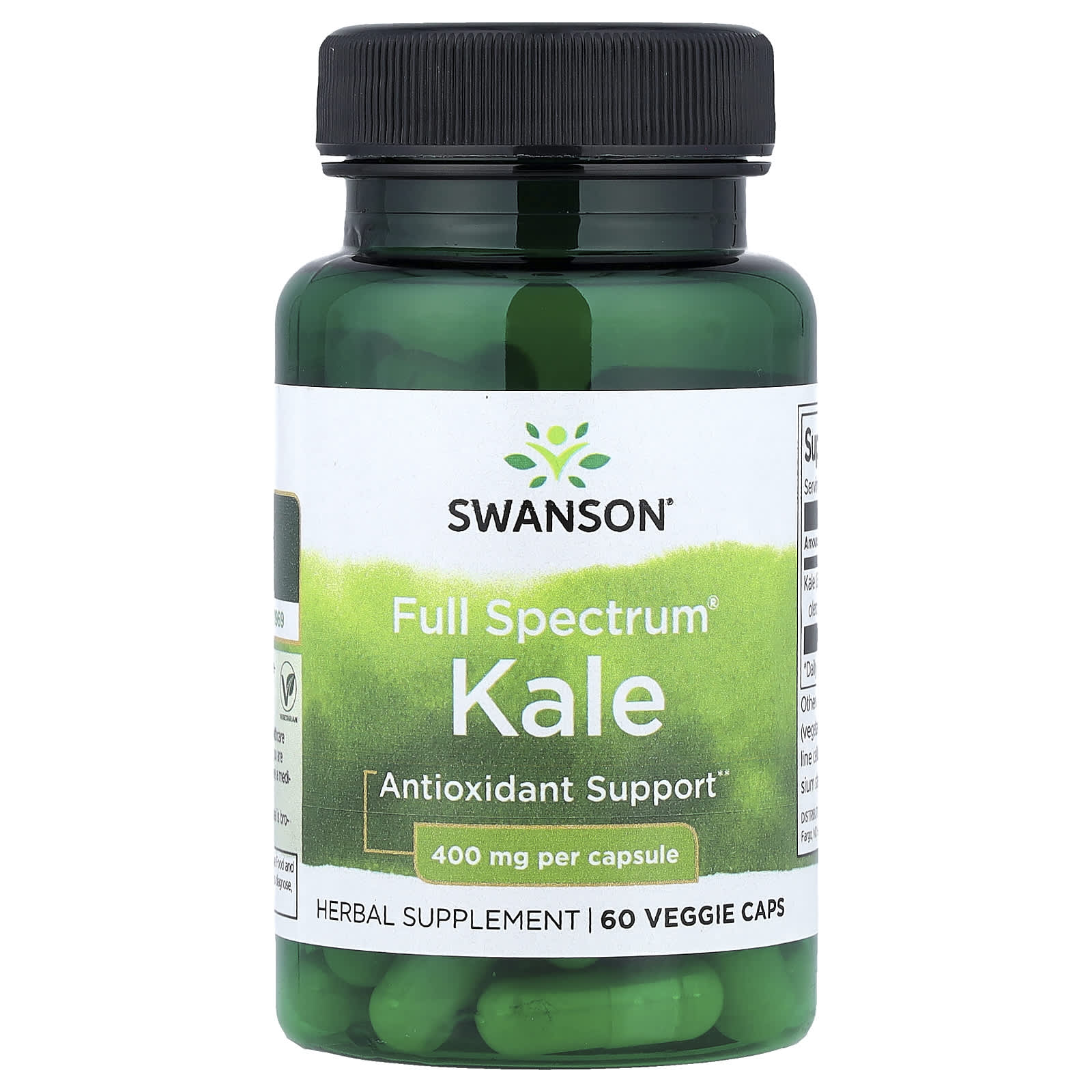 Swanson, Full Spectrum® Kale, 400 mg, 60 Veggie Caps