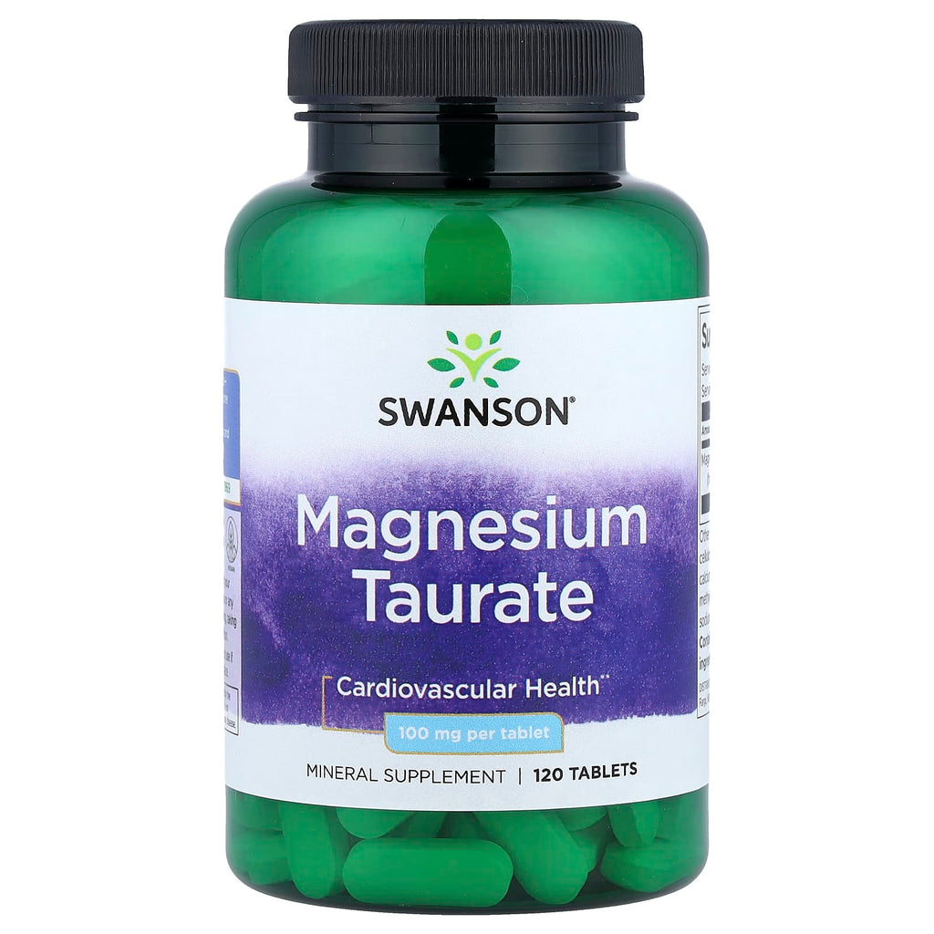 Swanson, Magnesium Taurate, 120 tablets (100 mg per Tablet)