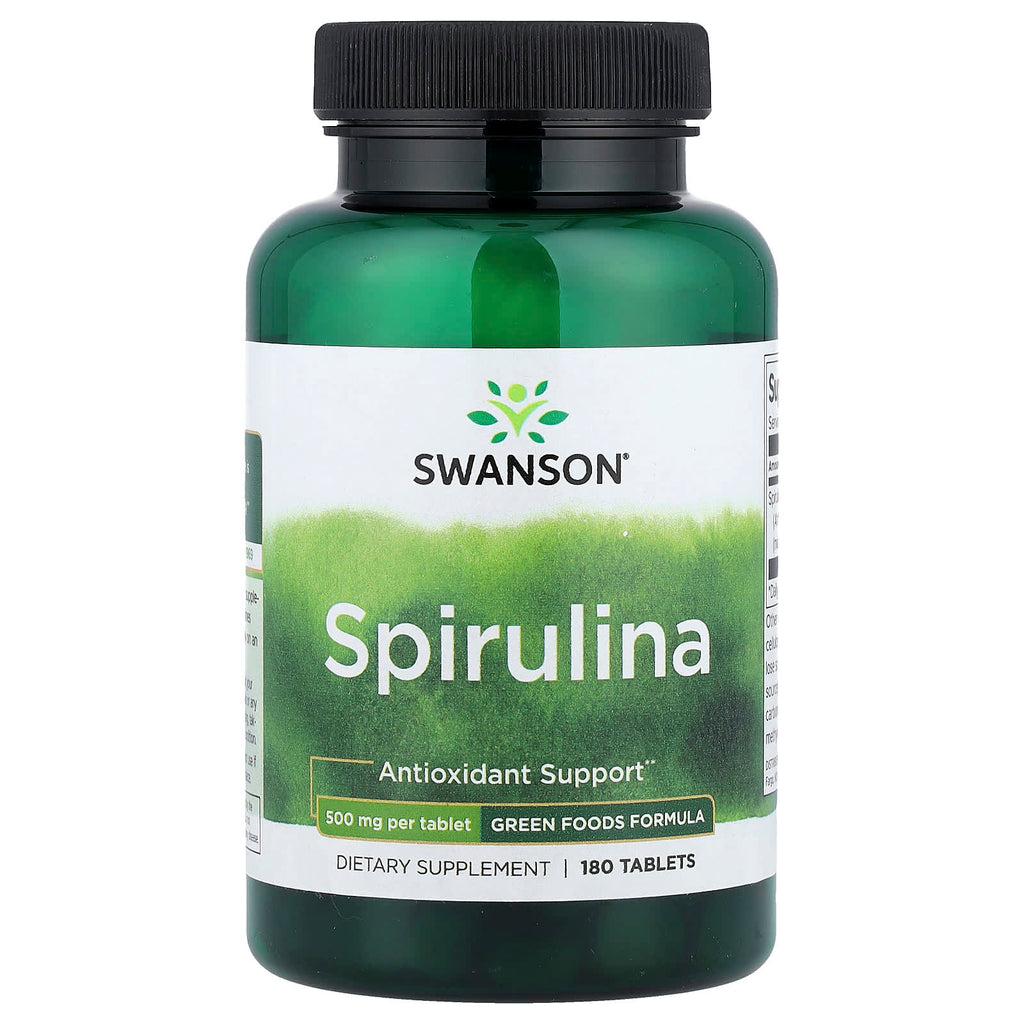 Swanson, Spirulina, 500 mg, 180 Tablets