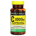 Mason Natural, Vitamin C with Rose Hips & Bioflavonoids, 90 Tablets