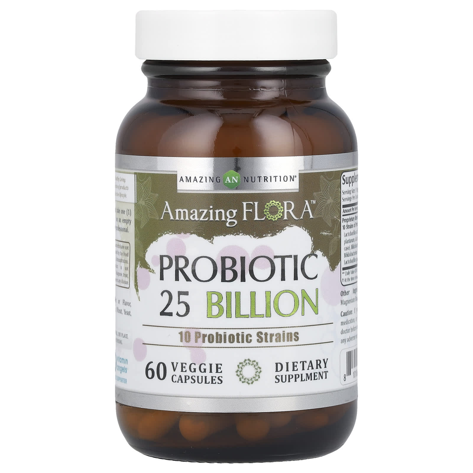 Amazing Nutrition, Amazing Flora™, Probiotic, 25 Billion, 60 Veggie Capsules