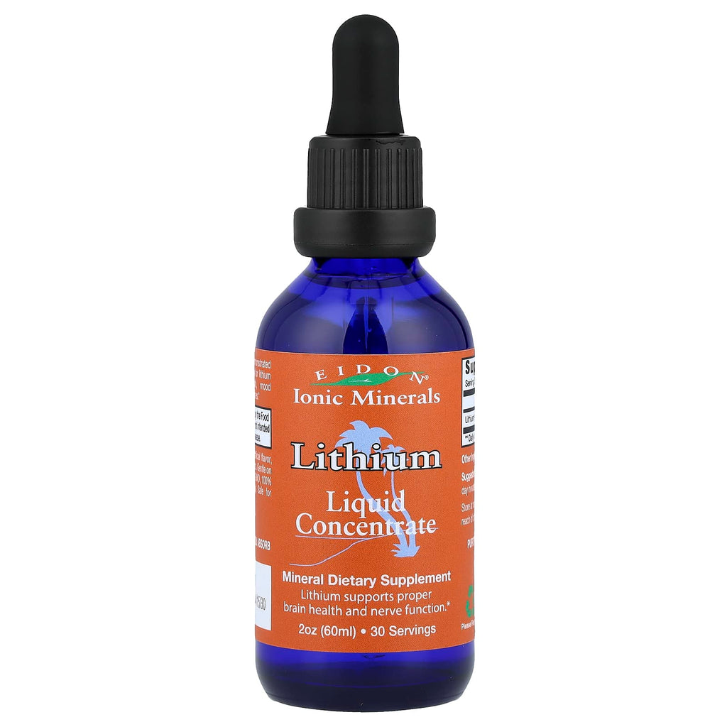 Eidon Ionic Minerals, Lithium, Liquid Concentrate, 2 oz (60 ml)