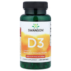 Swanson, Vitamin D3, 10 mcg (400 IU), 250 Softgels