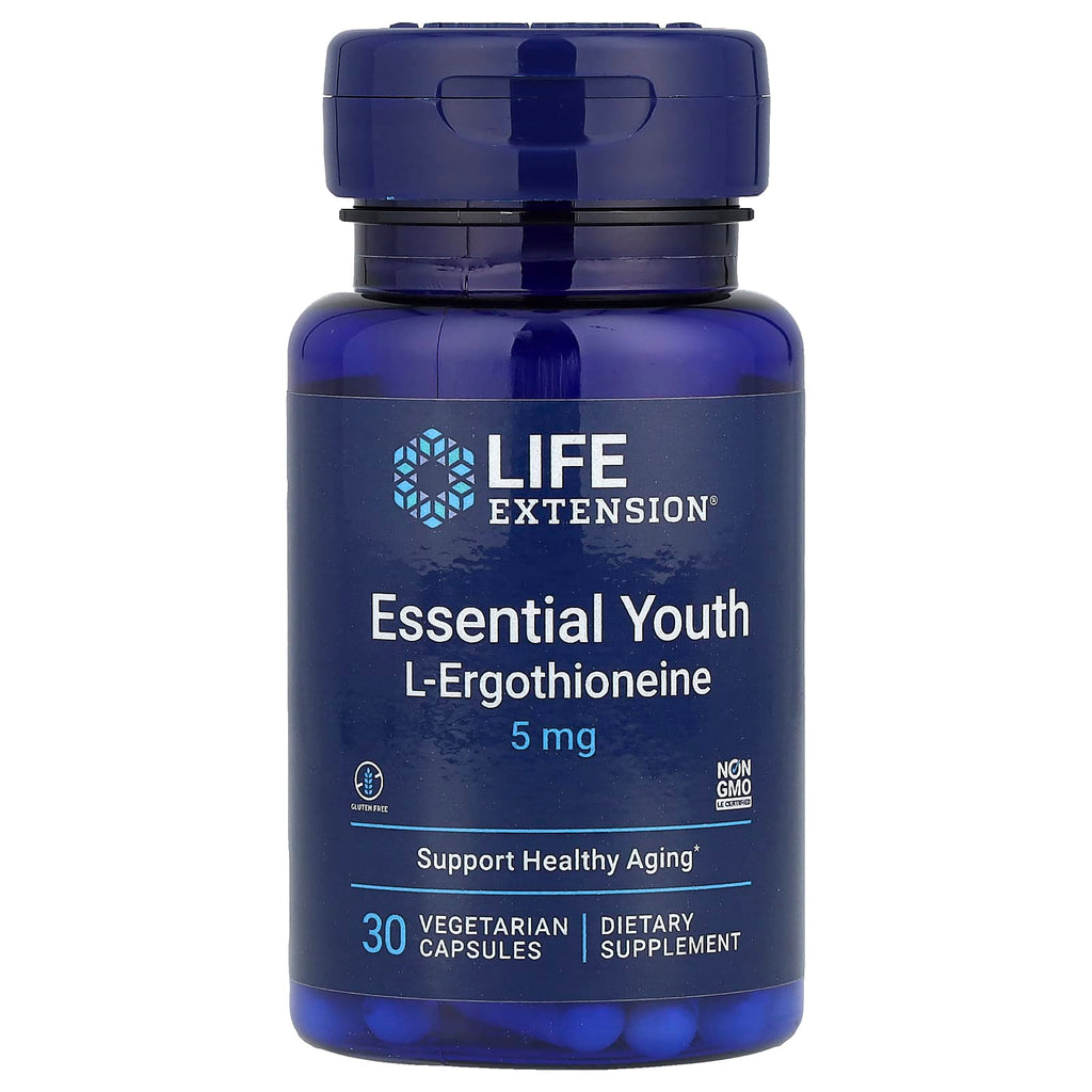 Life Extension, Essential Youth L-Ergothioneine, 5 mg, 30 Vegetarian Capsules