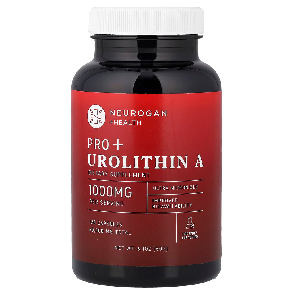 Neurogan Health, Pro+ Urolithin A, 120 Capsules (500 mg per Capsule)