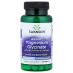 Swanson, Albion® Magnesium Glycinate with Activated B Vitamins, 200 mg, 60 Tablets