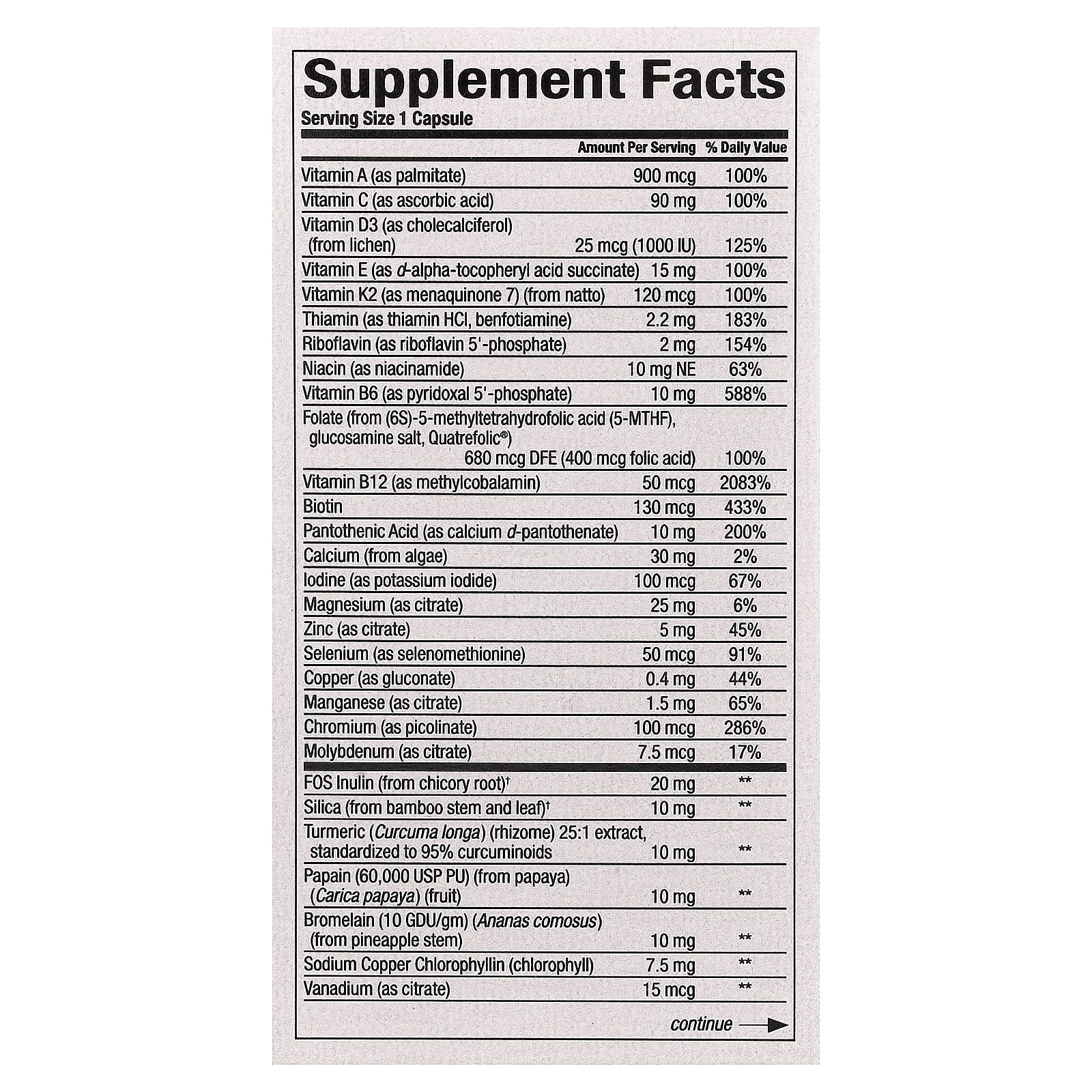 Natural Factors, Whole Earth & Sea®, Women's 50+ Multi, 60 Vegetarian Capsules