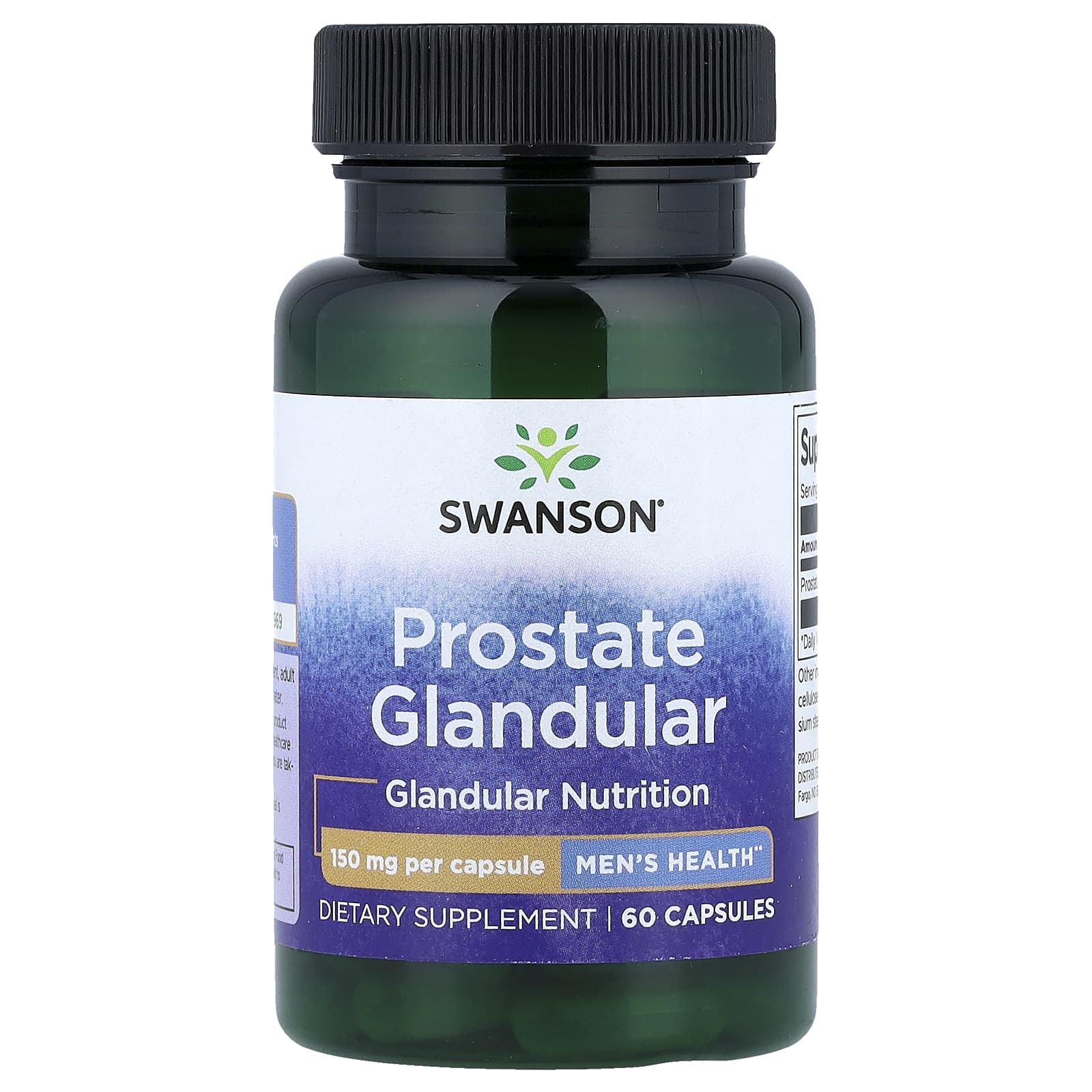 Swanson, Prostate Glandular, 150 mg, 60 Capsules