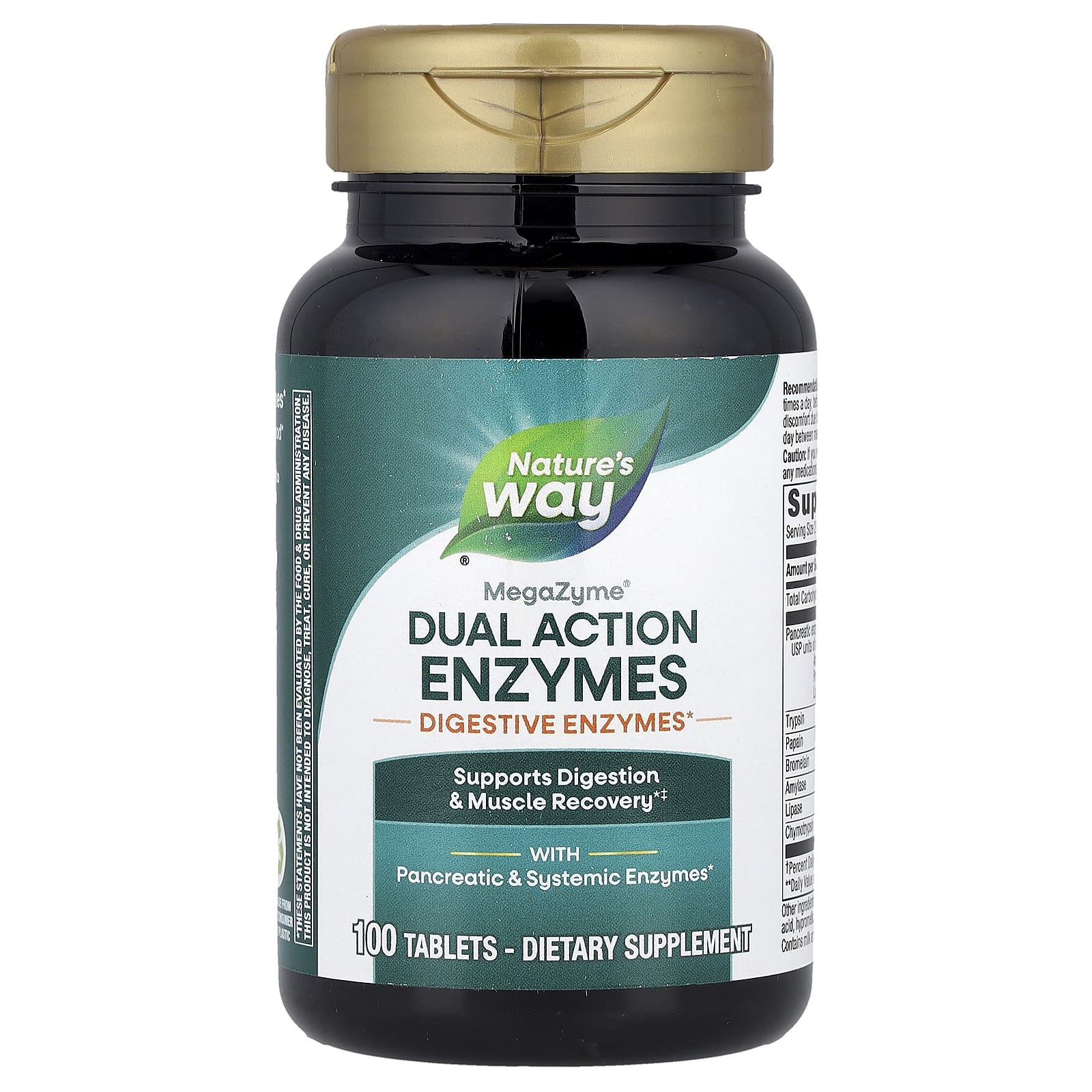 Nature's Way, MegaZyme®, Dual Action Enzymes, 100 Tablets