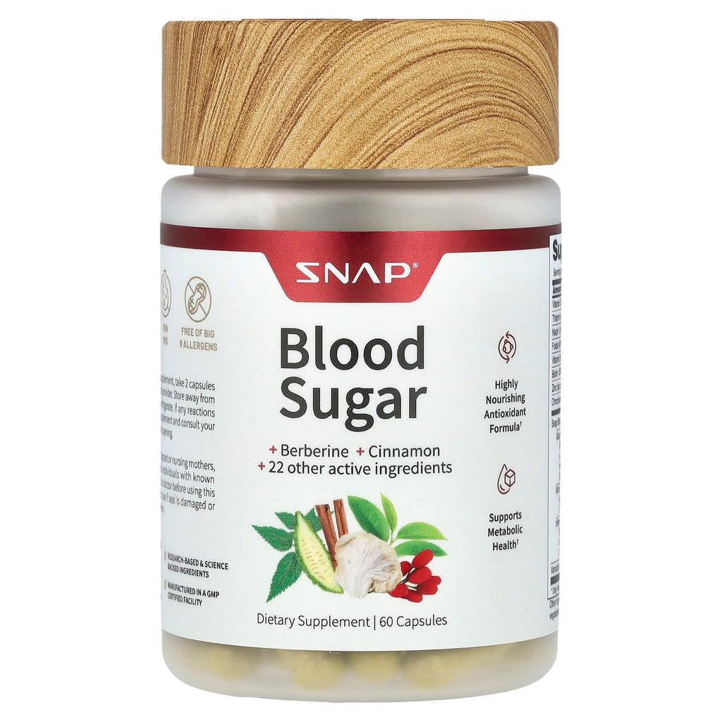 Snap Supplements, Blood Sugar, 60 Capsules