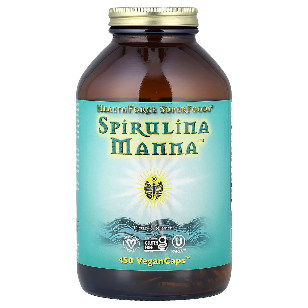 HealthForce Superfoods, Spirulina Manna™, 450 VeganCaps™