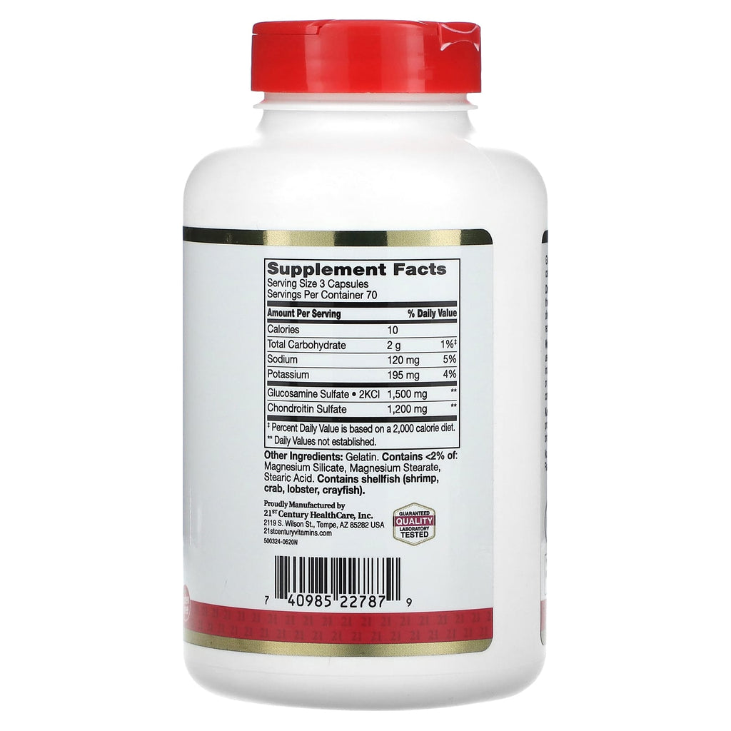 21st Century, Glucosamine Chondroitin, 210 Easy Swallow Capsules