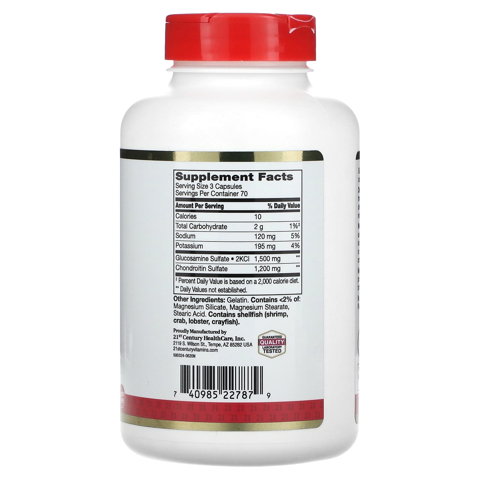 21st Century, Glucosamine Chondroitin, 210 Easy Swallow Capsules