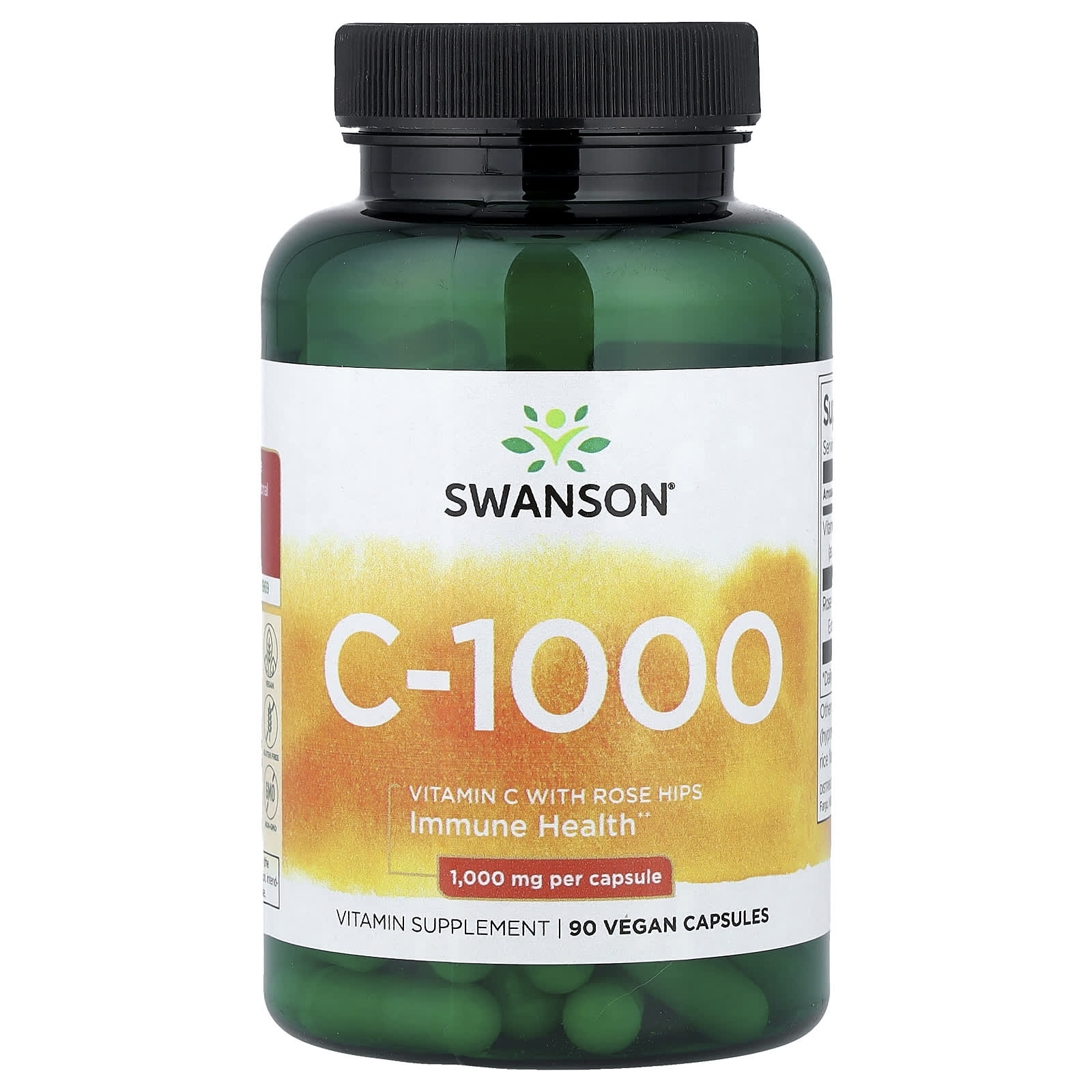 Swanson, C-1000, 90 Vegan Capsules
