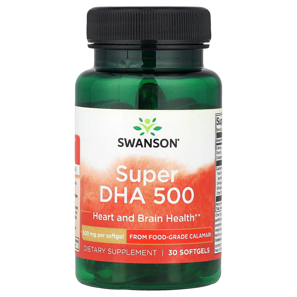 Swanson, Super DHA 500, 500 mg , 30 Softgels