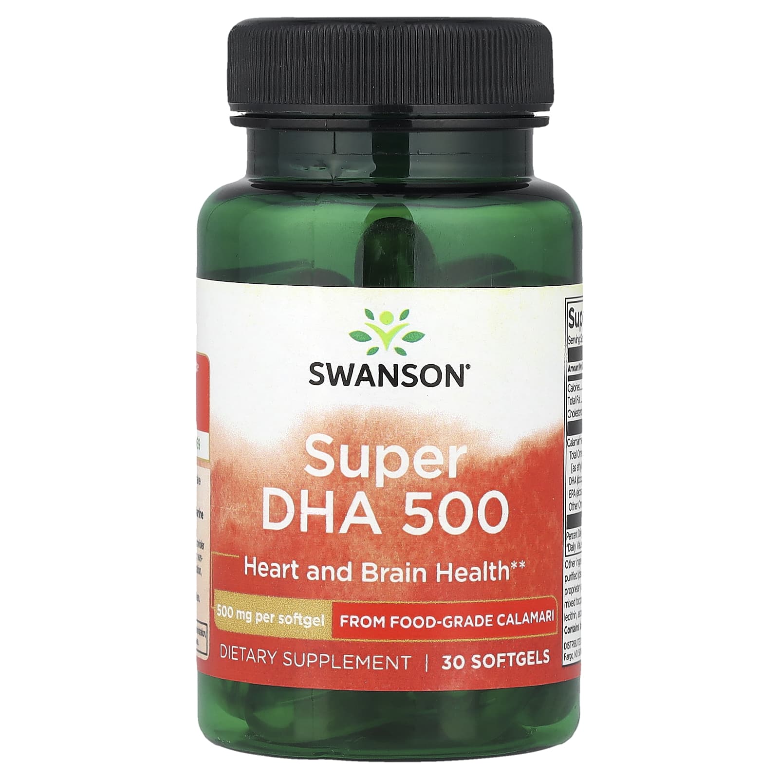 Swanson, Super DHA 500, 500 mg , 30 Softgels