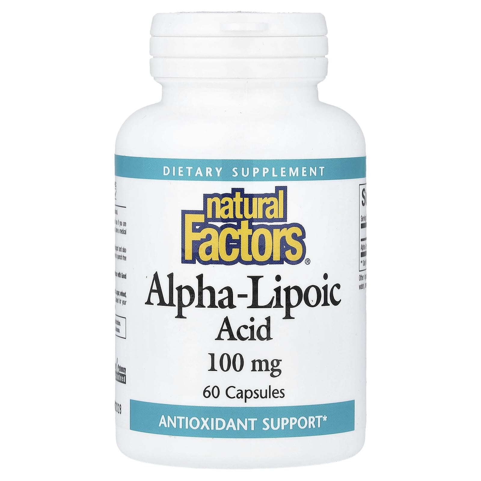 Natural Factors, Alpha-Lipoic Acid, 100 mg, 60 Capsules