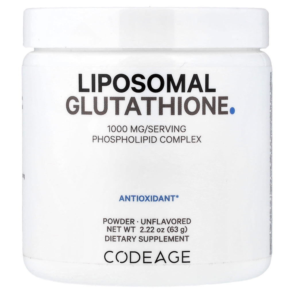 Codeage, Liposomal Glutathione Powder, Unflavored, 2.22 oz (63 g)