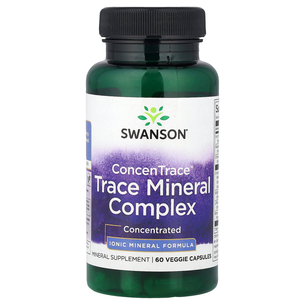 Swanson, ConcenTrace® Trace Mineral Complex, 60 Veggie Capsules