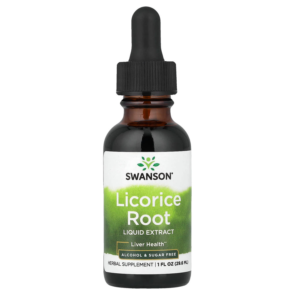 Swanson, Licorice Root Liquid Extract, 1 fl oz (29.6 ml)