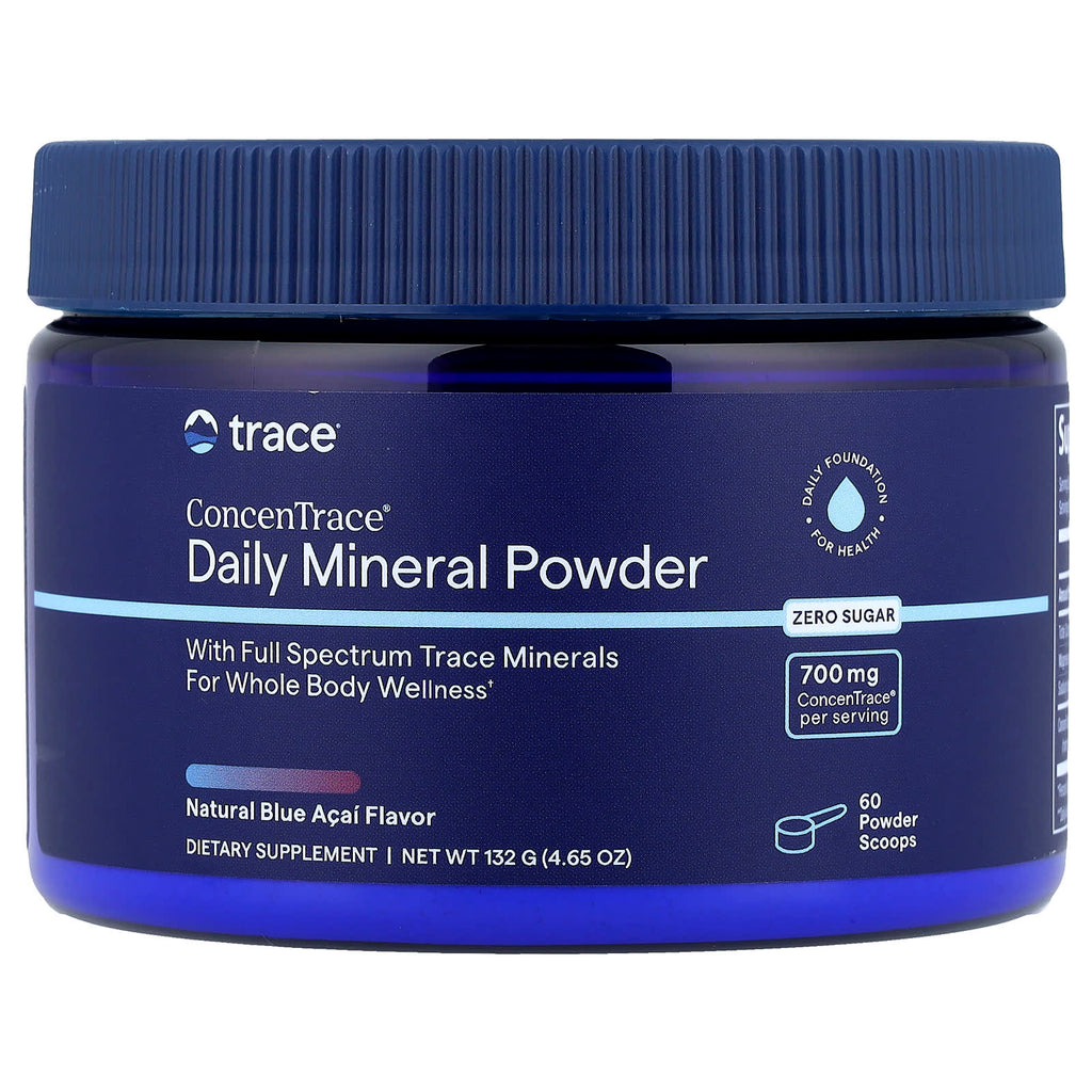 Trace, ConcenTrace®, Daily Mineral Powder, Natural Blue Acai, 4.65 oz (132 g)