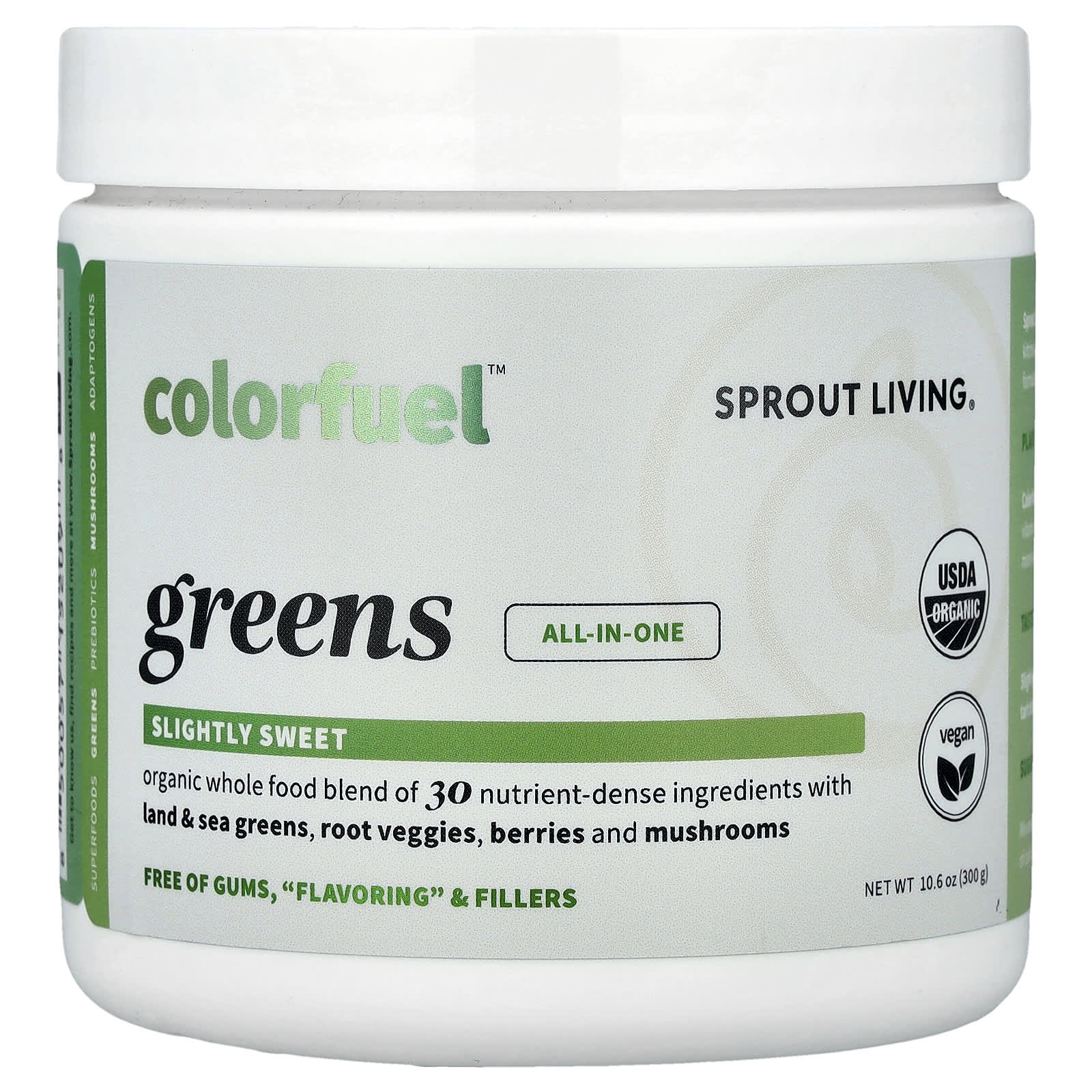Sprout Living, Colorfuel™ Greens, 10.6 oz (300 g)